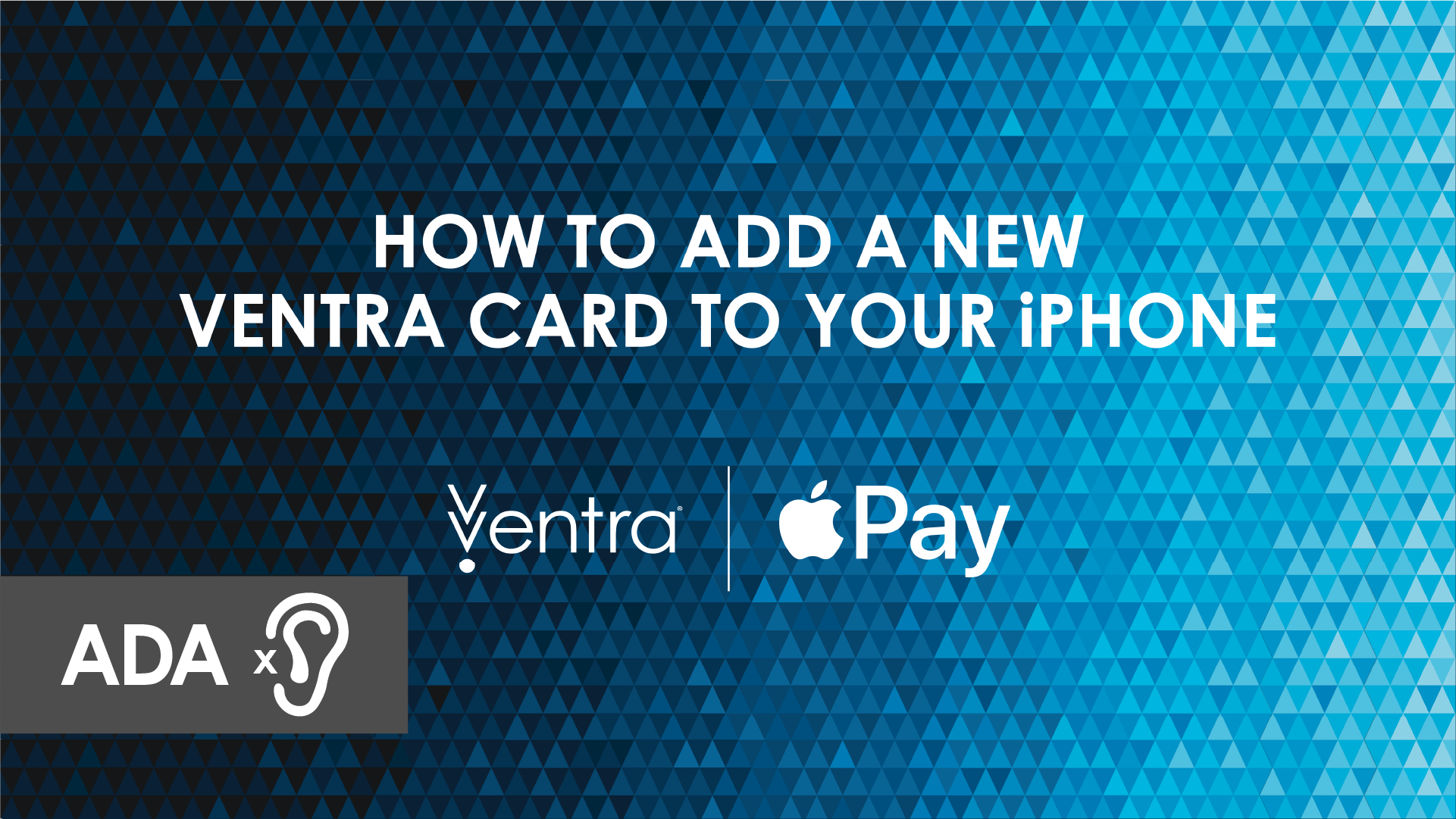 How to add a new Ventra Card to your iPhone 